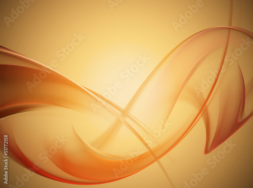 Illustration: Awesome abstract orange waves Awesome abstract orange waves