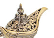 Aladdin magic lamp isolated on white