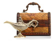 chest and aladin lamp
