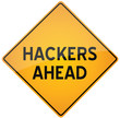 Hackers warning sign