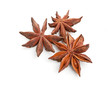 star anise isolated on a white background