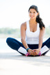 Sports Woman Stretching Outdoors