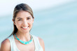 Happy woman smiling
