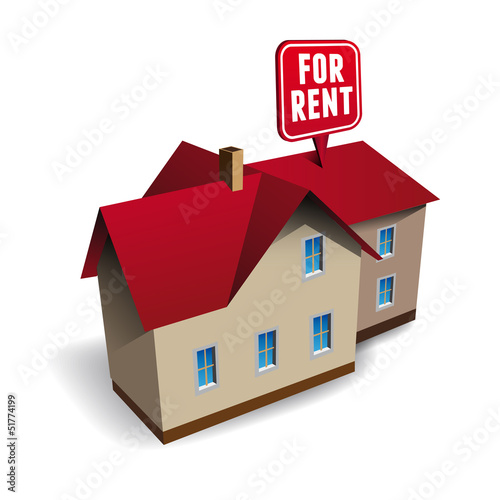 Vector: House for rent vector House for rent vector