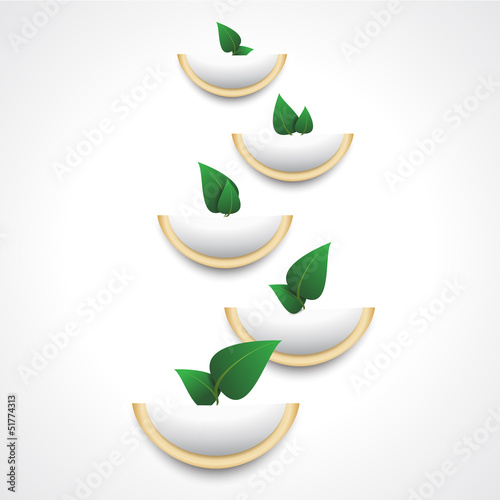 Vector: wall flowers design wall flowers design