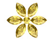 yellow sapphire (high resolution 3D image)