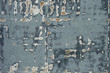 green blue metal plate sheet with paint damage wear