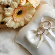 Foto: cushion with wedding rings cushion with wedding rings