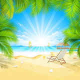 Relax on a tropical island