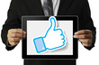 tablet in hands