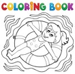 Coloring book water sport theme 4