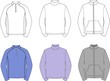 Vector illustration of men's jumpers