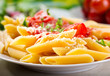 Foto: plate of penne pasta plate of penne pasta