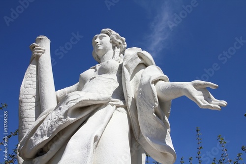 Photo: Statue in Vienna - allegory of music Statue in Vienna - allegory of music