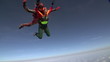Skydiving video. Tandem. Slow motion.