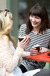 Women talking together