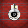 House number plate