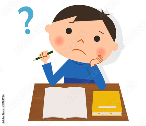 Illustration: 子供と勉強-疑問 子供と勉強-疑問