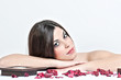 beautiful woman in spa salon