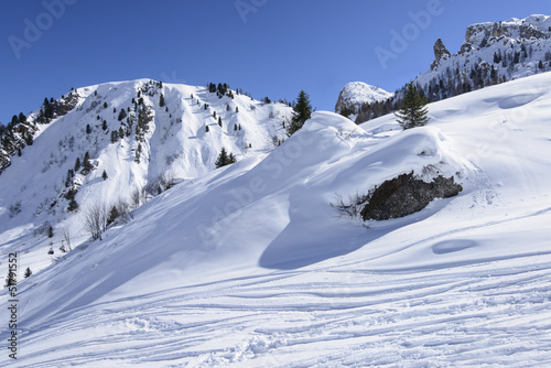 Photo: winter white slope, Arabba winter white slope, Arabba