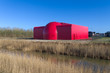 Photo: modern red building modern red building