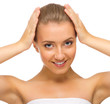 Young healthy girl isolated