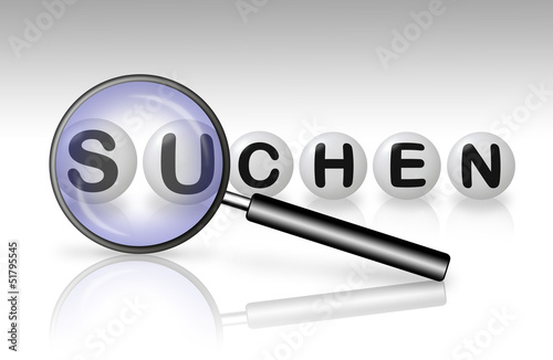 Illustration: Lupe - suchen Lupe - suchen