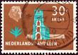Church tower, Aruba (Netherlands Antilles 1958)
