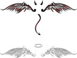 Angel and devil vector for you design