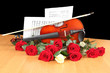 red and white roses
