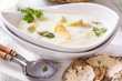 Spargelcremesuppe Nahaufnahme