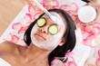Facial Mask Of Woman