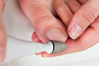 Close-up Of Manicuring Nails