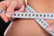 Young Woman Measuring Her Waist