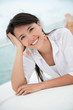 Summer woman on a boat