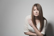 Photo: Attractive intense young woman Attractive intense young woman