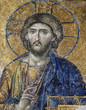 Mosaic of Jesus Christ in Hagia Sophia (Estambul,Turkey)