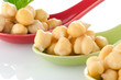 chickpeas over spoons
