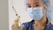 Chinese doctor with needle