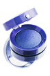 Violet eyeshadow isolated on a white background