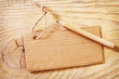 blank on wooden background