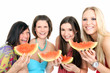 Foto: Melone essen Melone essen