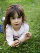 pretty young girl at park
