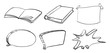 Different writing materials