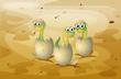 Three little snakes