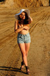 attractive, beauty, body, girl, looking, hat, natural,