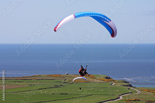Photo: paraglider over Rhossili paraglider over Rhossili