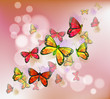 A stationery with a group of butterflies