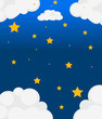 A sky with bright stars