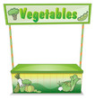 A vegetable stall